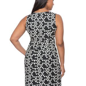 Black and white Geometric pattern dress from Eloquii. Size 18.